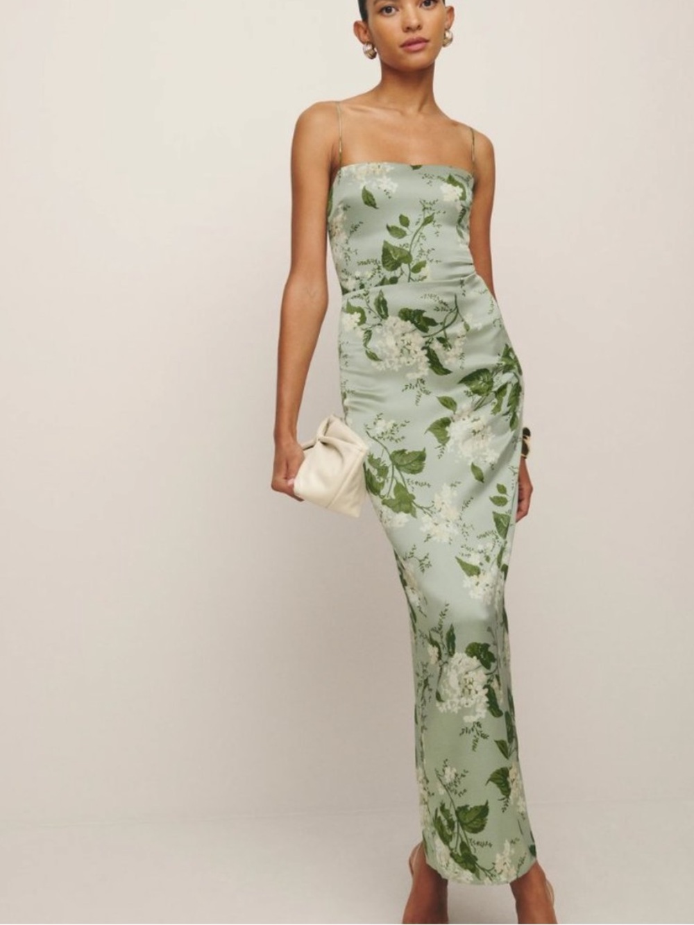 Reformation Frankie Silk Dress